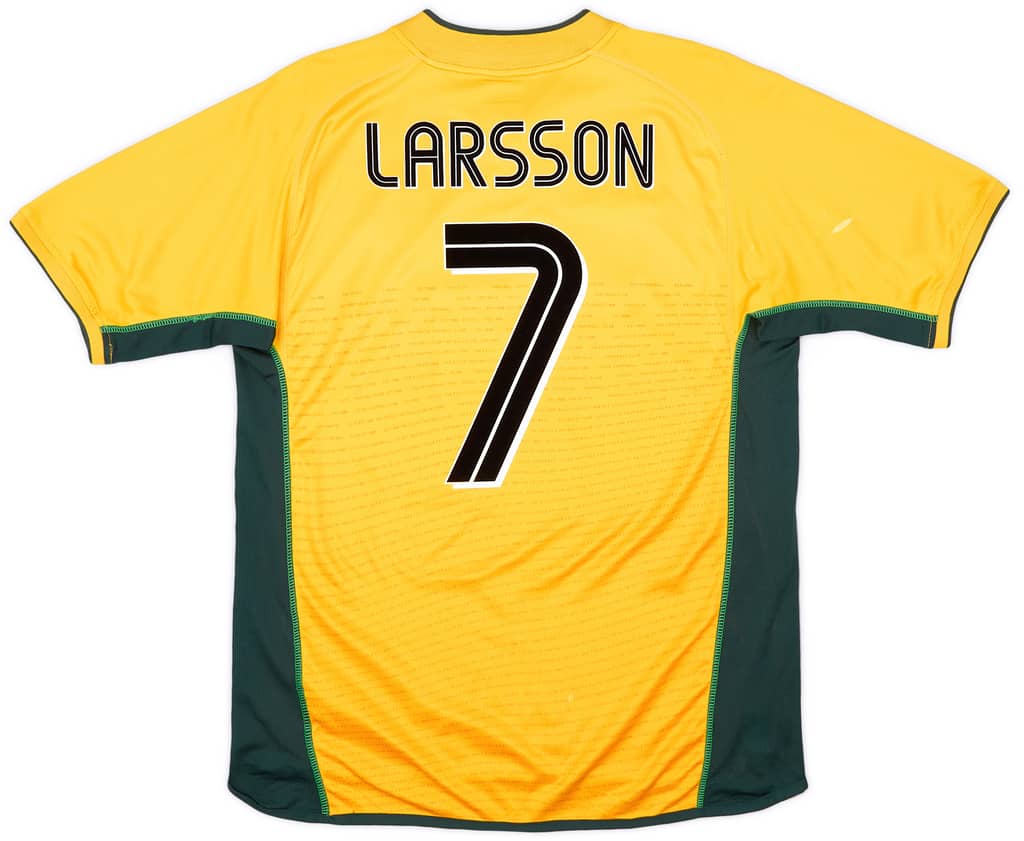 2002-03 Celtic Away Shirt Larsson #7 - 6/10 - (L)