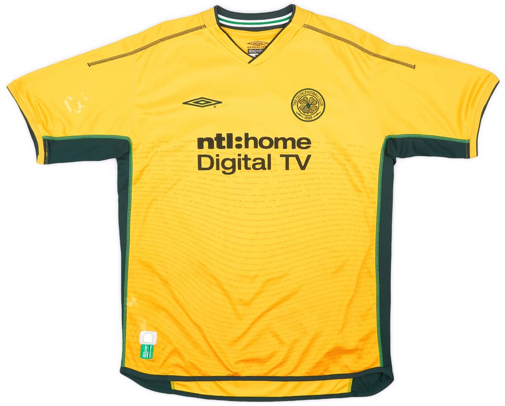 2002-03 Celtic Away Shirt Larsson #7 - 6/10 - (L)