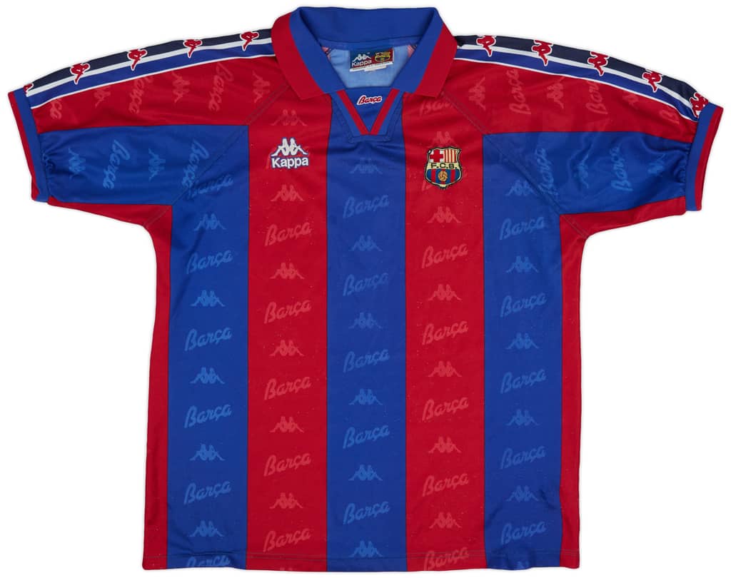 1995-97 Barcelona Home Shirt - 8/10 - (L)