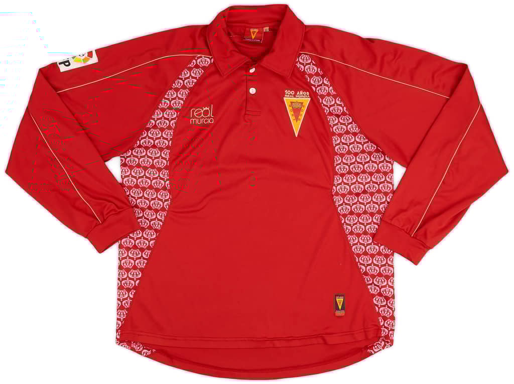 2007-08 Real Murcia Centenary Home L/S Shirt - 8/10 - (XL)
