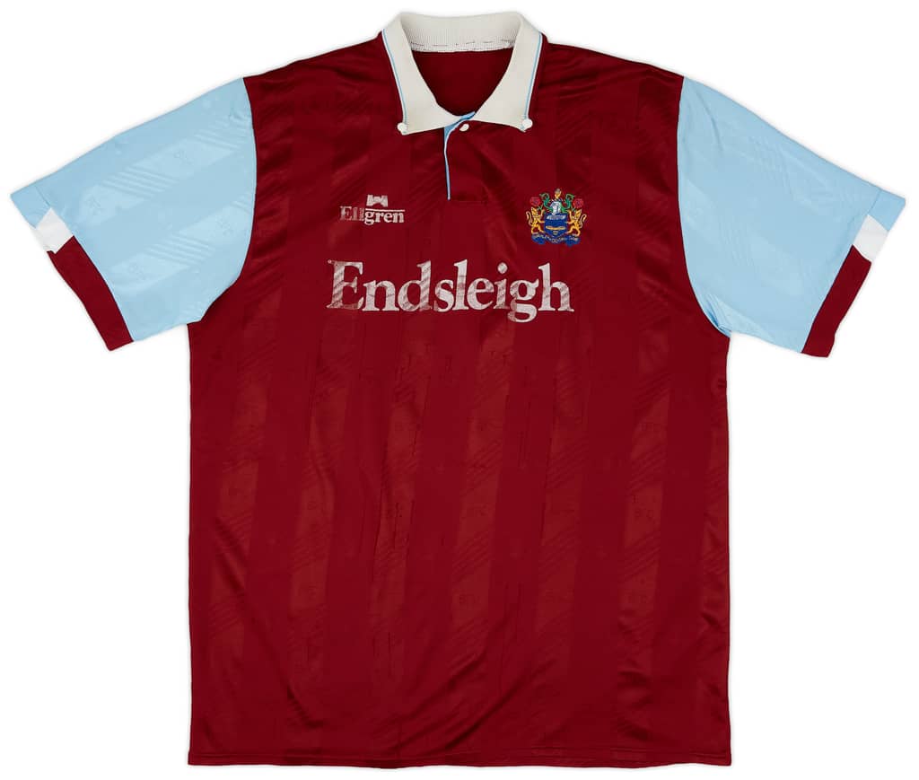 1989-91 Burnley Home Shirt - 5/10 - (XL)