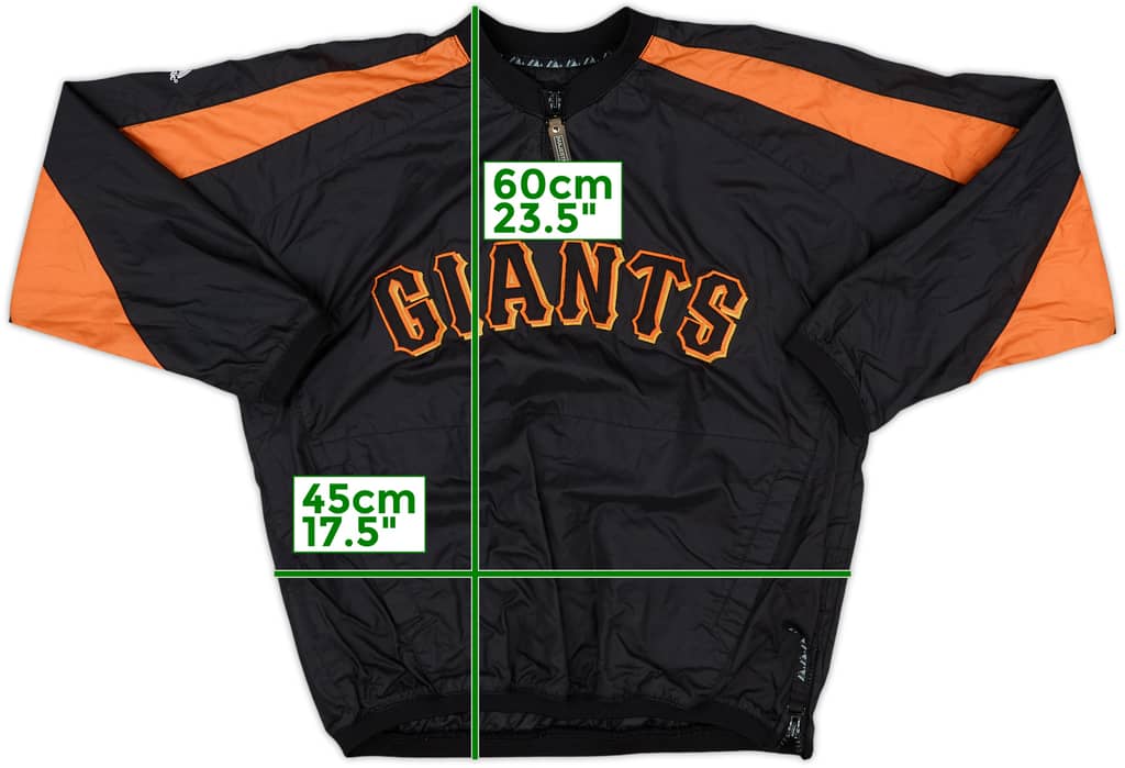 2000s San Francisco Giants Majestic 1/4 Zip Rain Jacket - 8/10 - (M.Boys)
