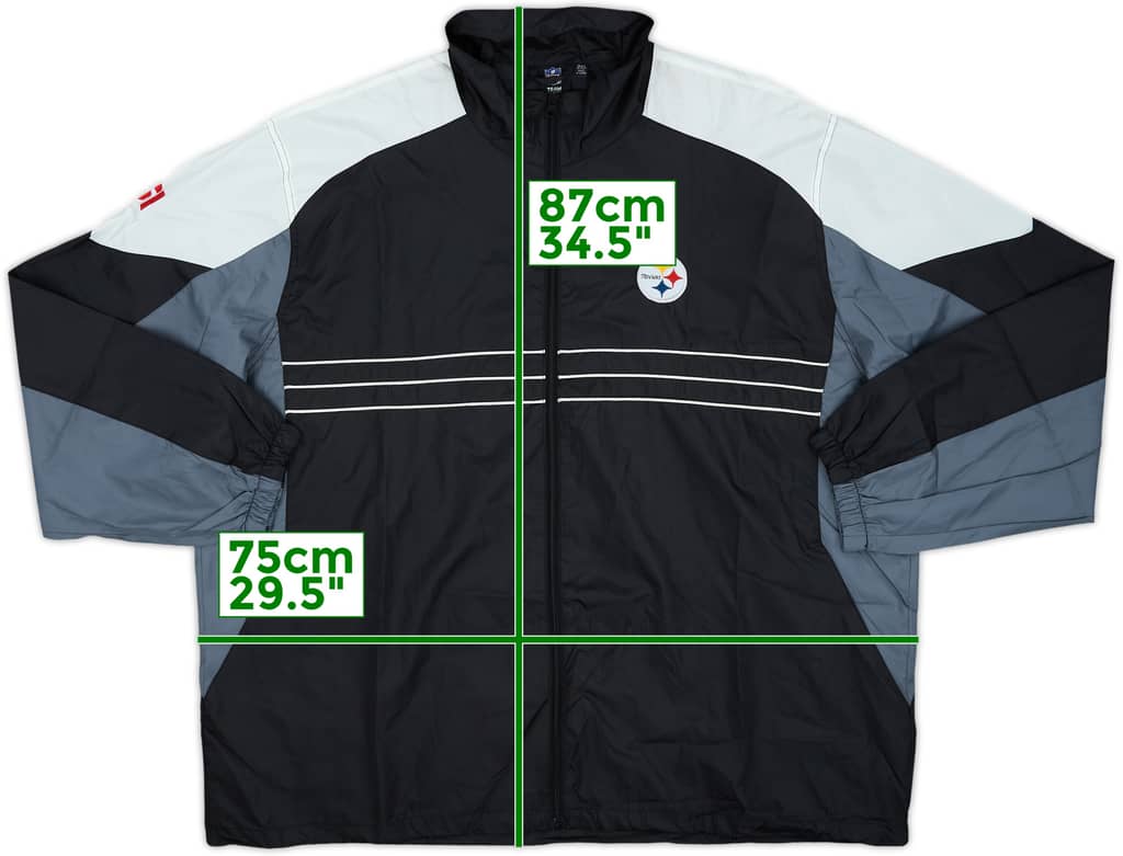 2008 Pittsburgh Steelers Reebok Rain Jacket - 9/10 - (XXL)