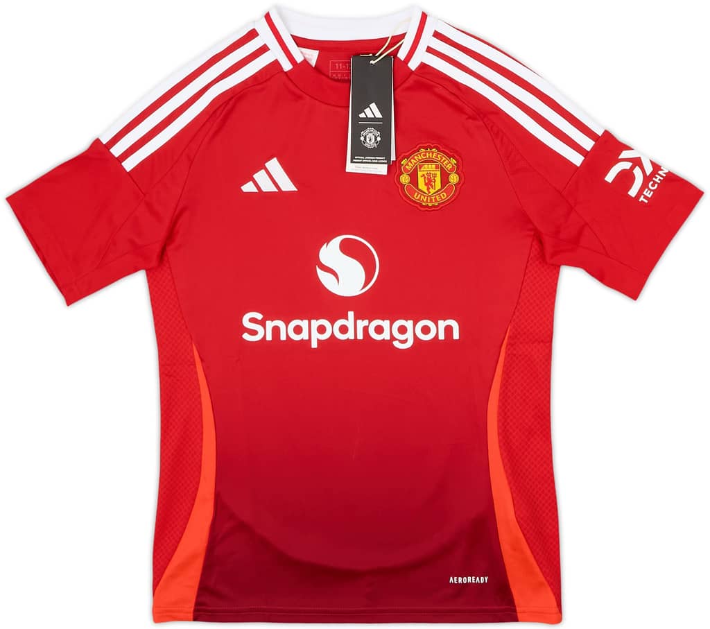 2024-25 Manchester United Home Shirt (M.Boys)