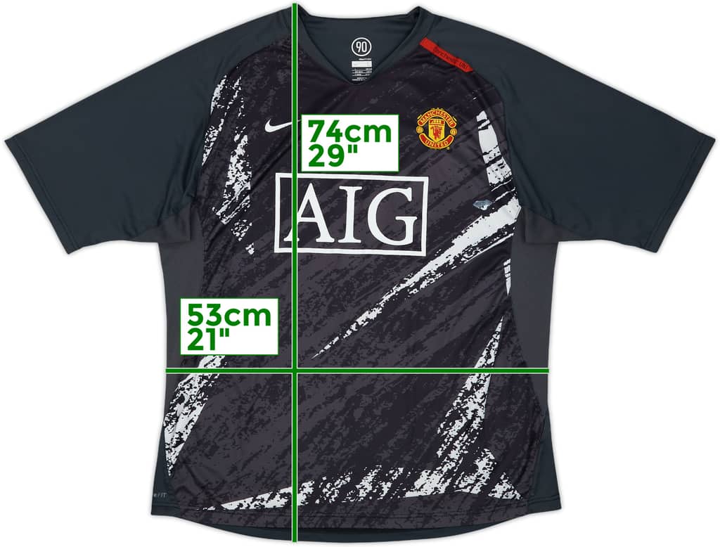 2009-10 Manchester United Nike Training Shirt - 7/10 - (L)
