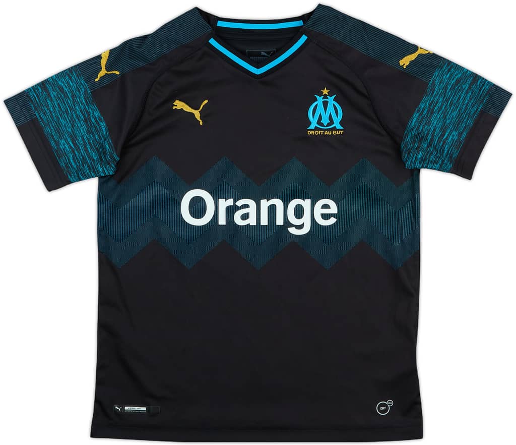2018-19 Olympique Marseille Away Shirt - 9/10 - (M.Boys)