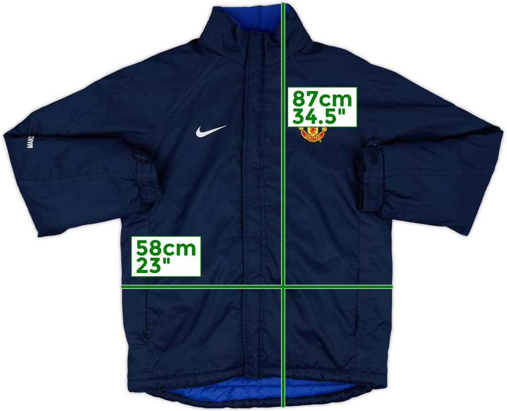 2003-04 Manchester United Nike Padded Bench Coat - 10/10 - (L)