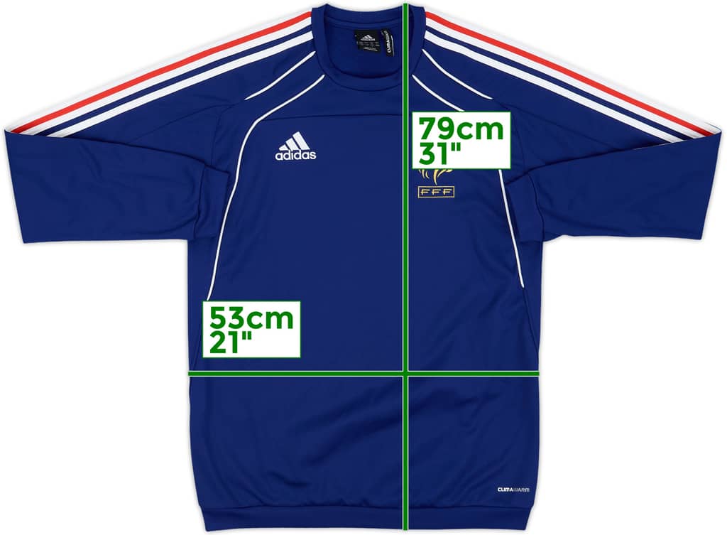 2009-10 France adidas Sweat Top - 9/10 - (M)