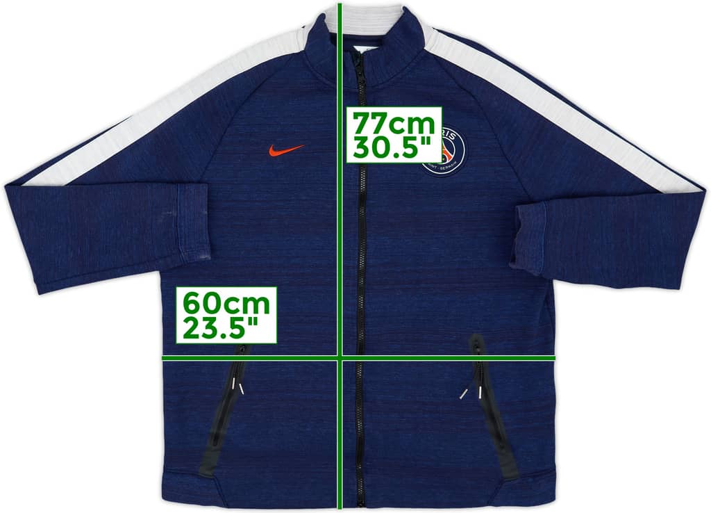 2014-15 Paris Saint-Germain Nike Track Jacket - 7/10 - (XL)