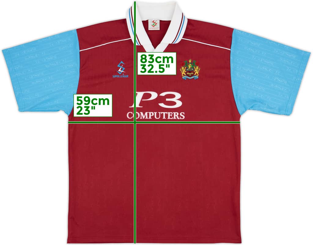 1999-00 Burnley Home Shirt - 9/10 - (L)