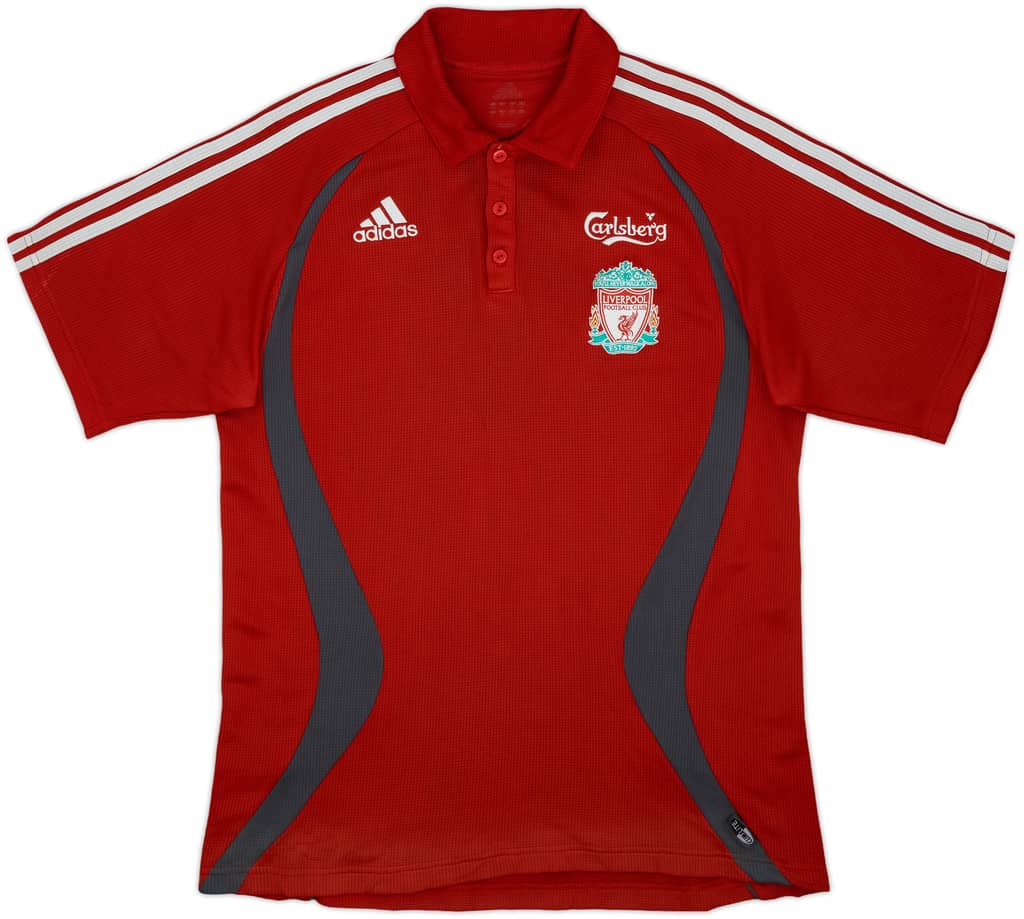 2006-07 Liverpool adidas Polo Shirt - 7/10 - (L)
