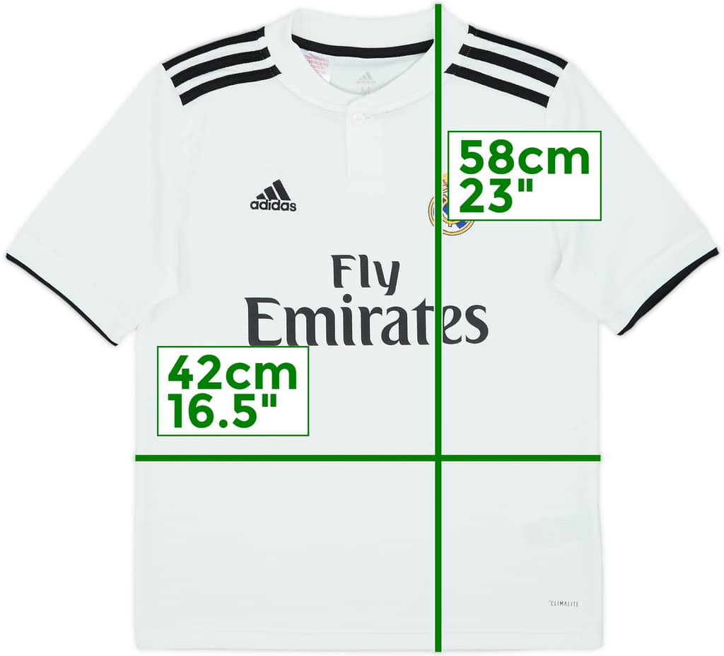 2018-19 Real Madrid Home Shirt - 8/10 - (M.Boys)