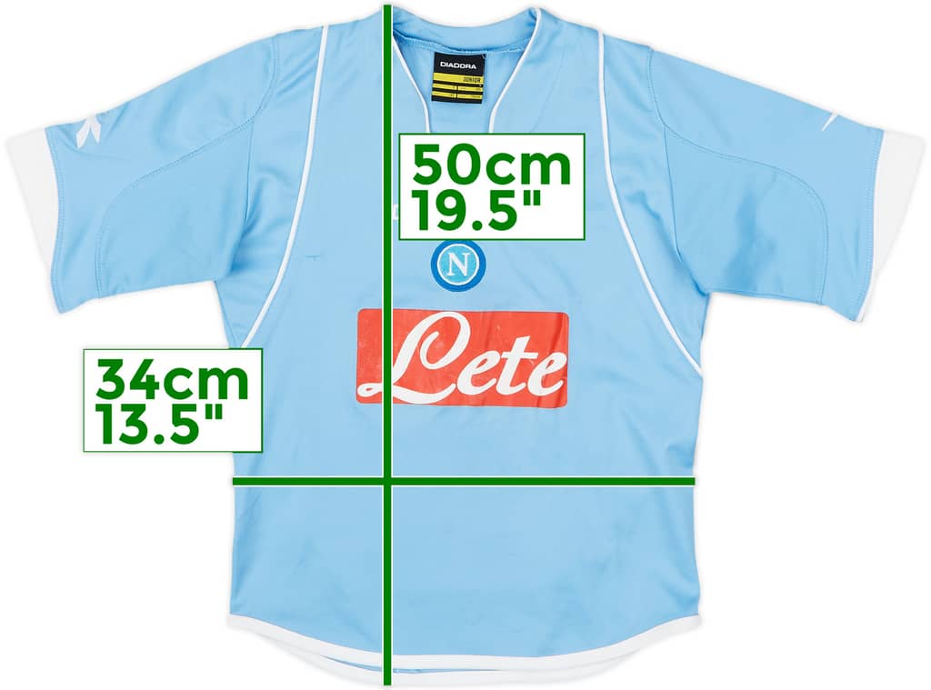 2007-08 Napoli Home Shirt - 7/10 - (5-6 Years)