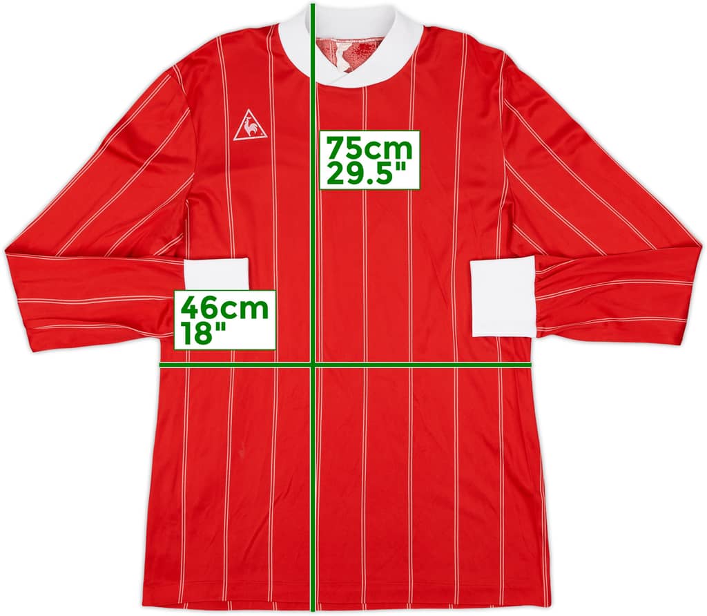 1980s Le Coq Sportif Template L/S Shirt - 8/10 - (M)