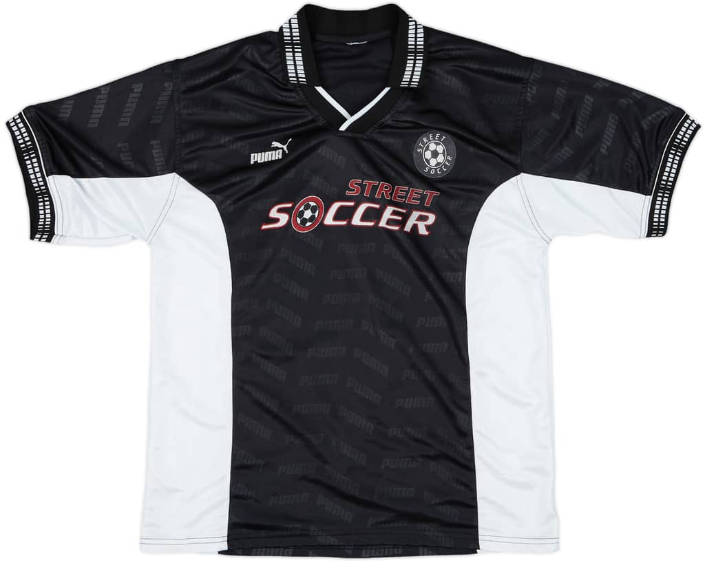 1990s Puma 'Street Soccer' Template Shirt - 8/10 - (L)