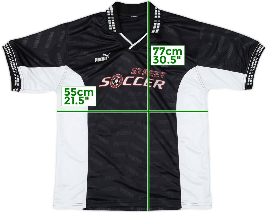 1990s Puma 'Street Soccer' Template Shirt - 8/10 - (L)