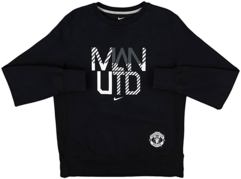 2012-13 Manchester United Nike Sweat Top - 8/10 - (M)