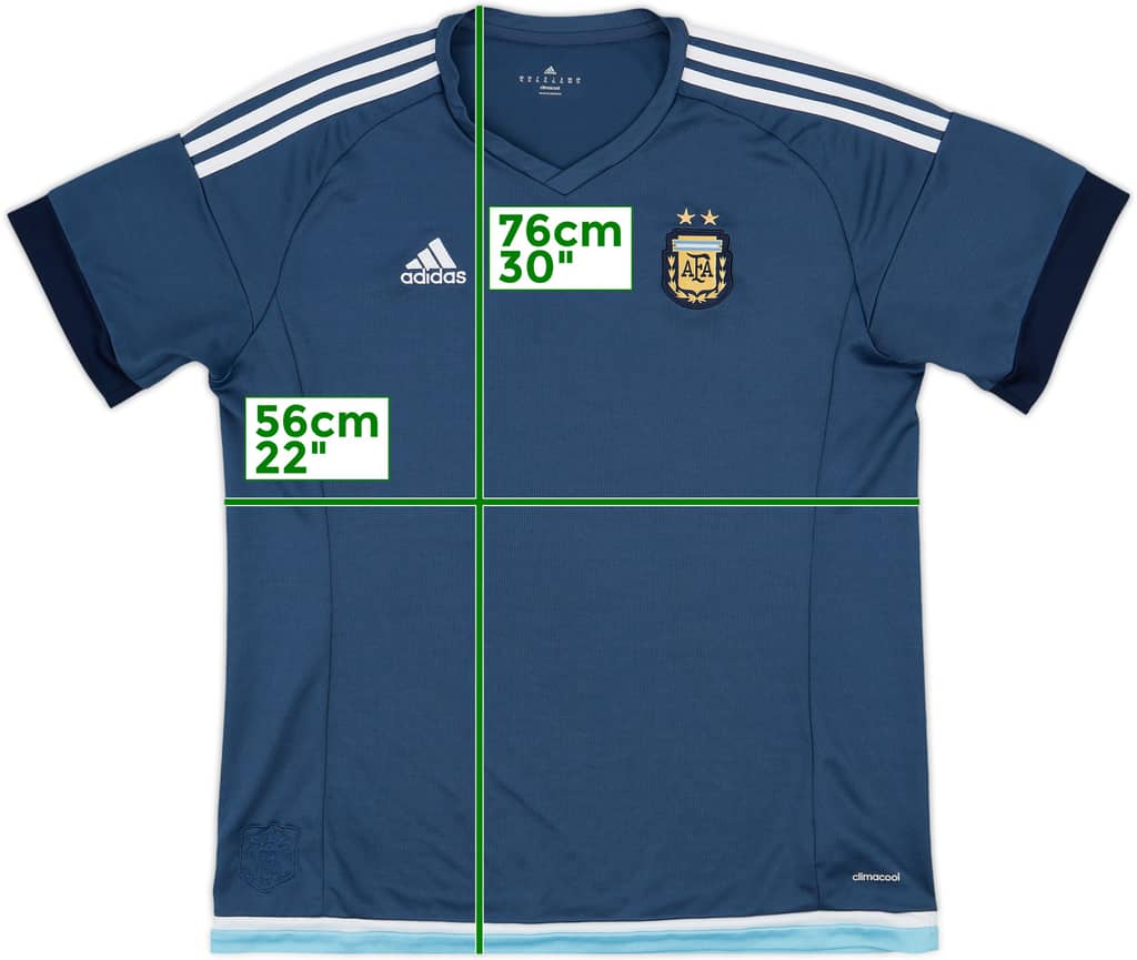 2015-16 Argentina Away Shirt - 7/10 - (XL)