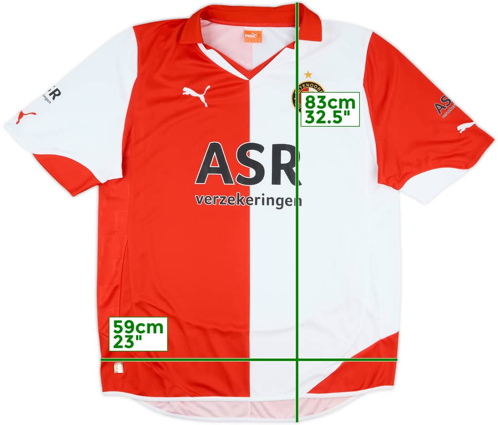 2010-11 Feyenoord Home Shirt - 9/10 - (XL)