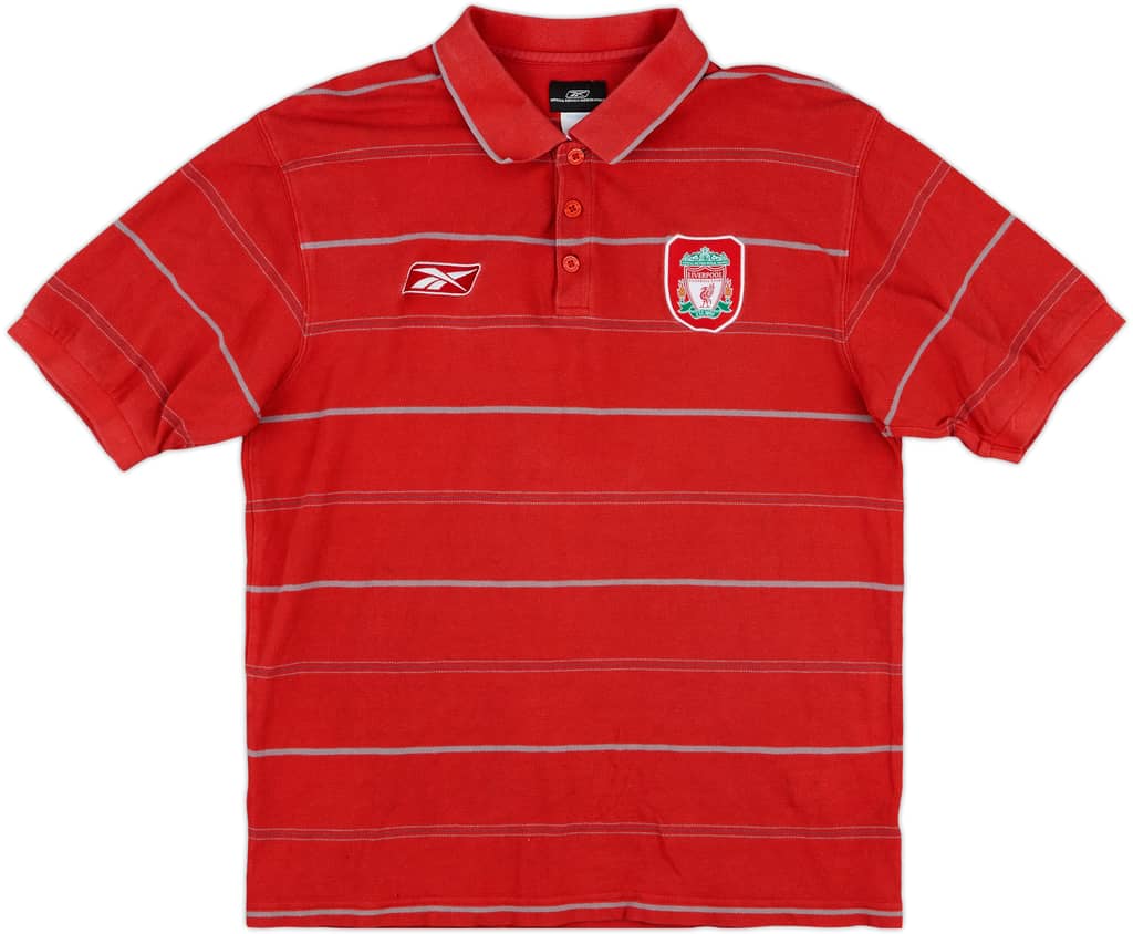 2005-06 Liverpool Reebok Polo Shirt - 9/10 - (L)