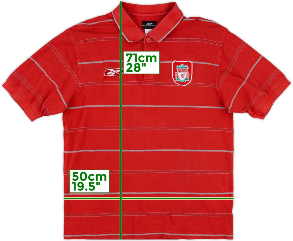 2005-06 Liverpool Reebok Polo Shirt - 9/10 - (L)
