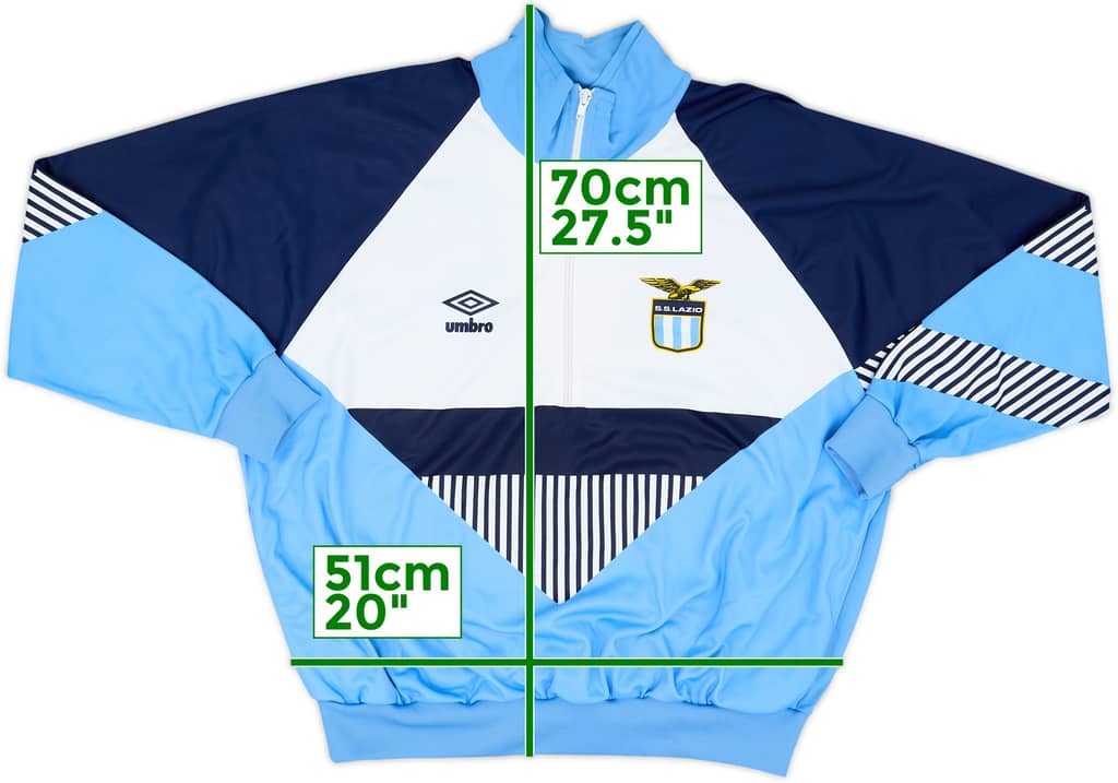 1990-92 Lazio Umbro Track Jacket - 7/10 - (M)