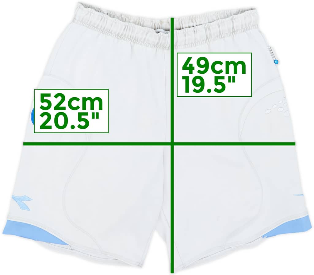 2007-08 Napoli Home Shorts - 5/10 - (S)