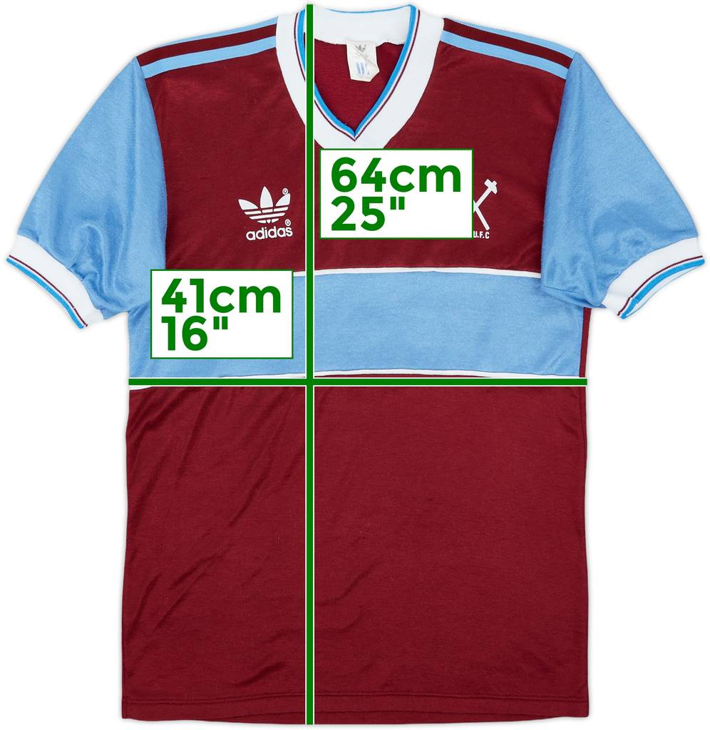 1983-85 West Ham Home Shirt - 8/10 - (S)
