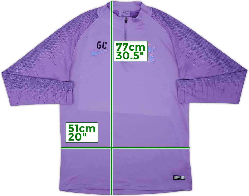 2019-20 Tottenham Nike 1/4 Zip Staff Issue Training Top GC - 8/10 - (L)