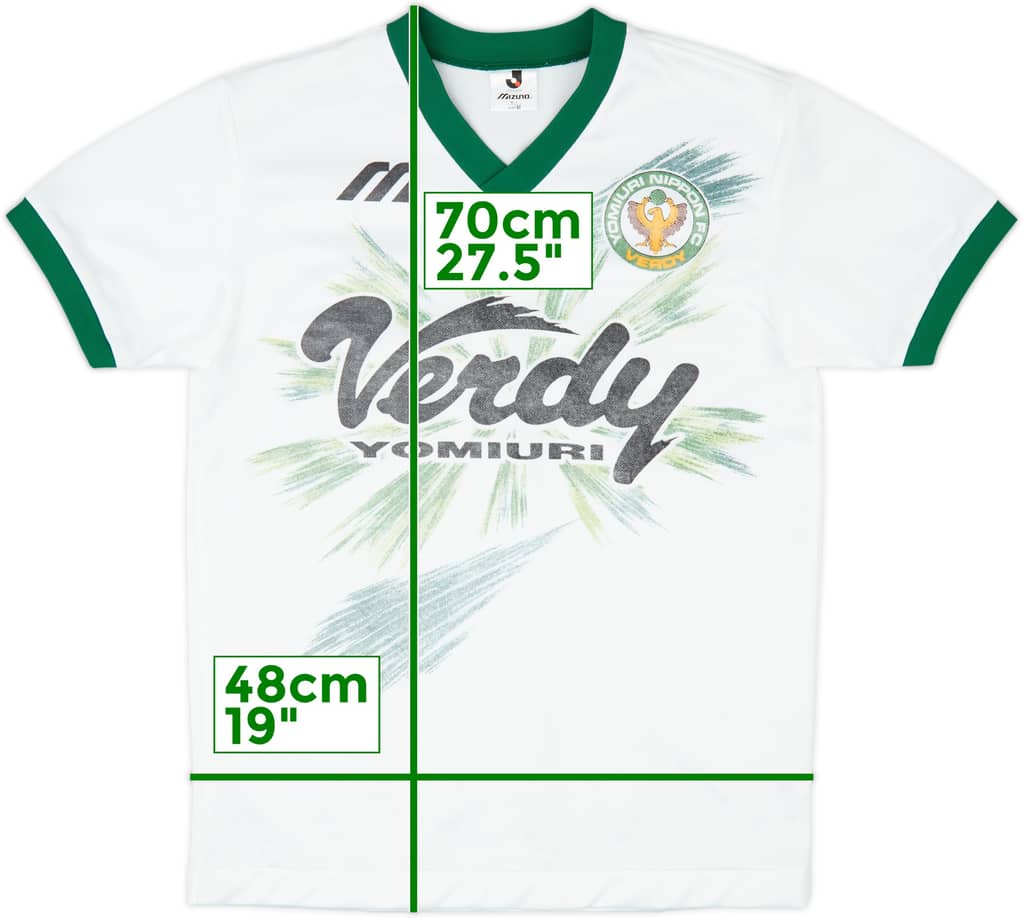 1993-95 Verdy Kawasaki Mizuno Training Shirt - 6/10 - (M)