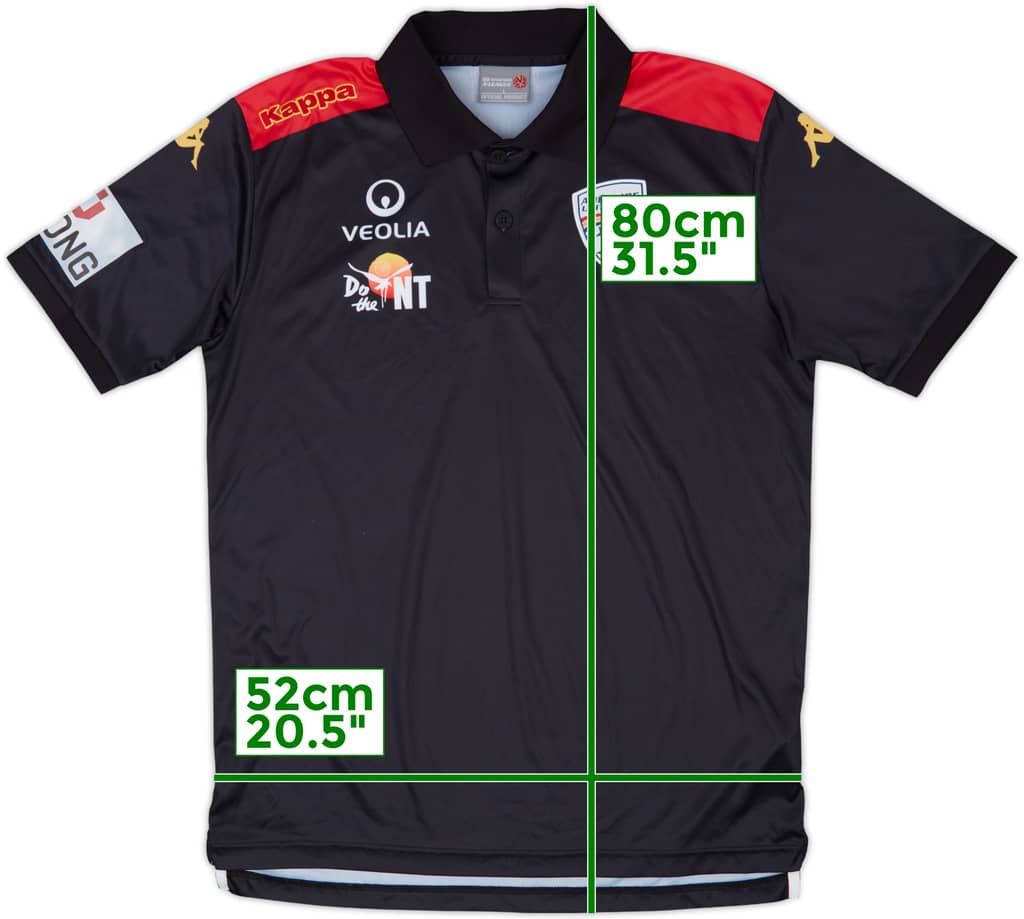 2014-15 Adelaide United Kappa Polo Shirt - 8/10 - (L)