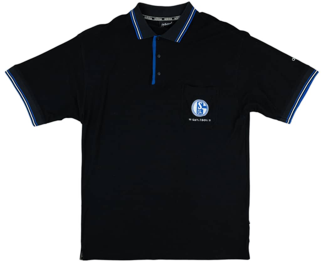 1996-97 Schalke adidas Polo Shirt - 9/10 - (XXL)