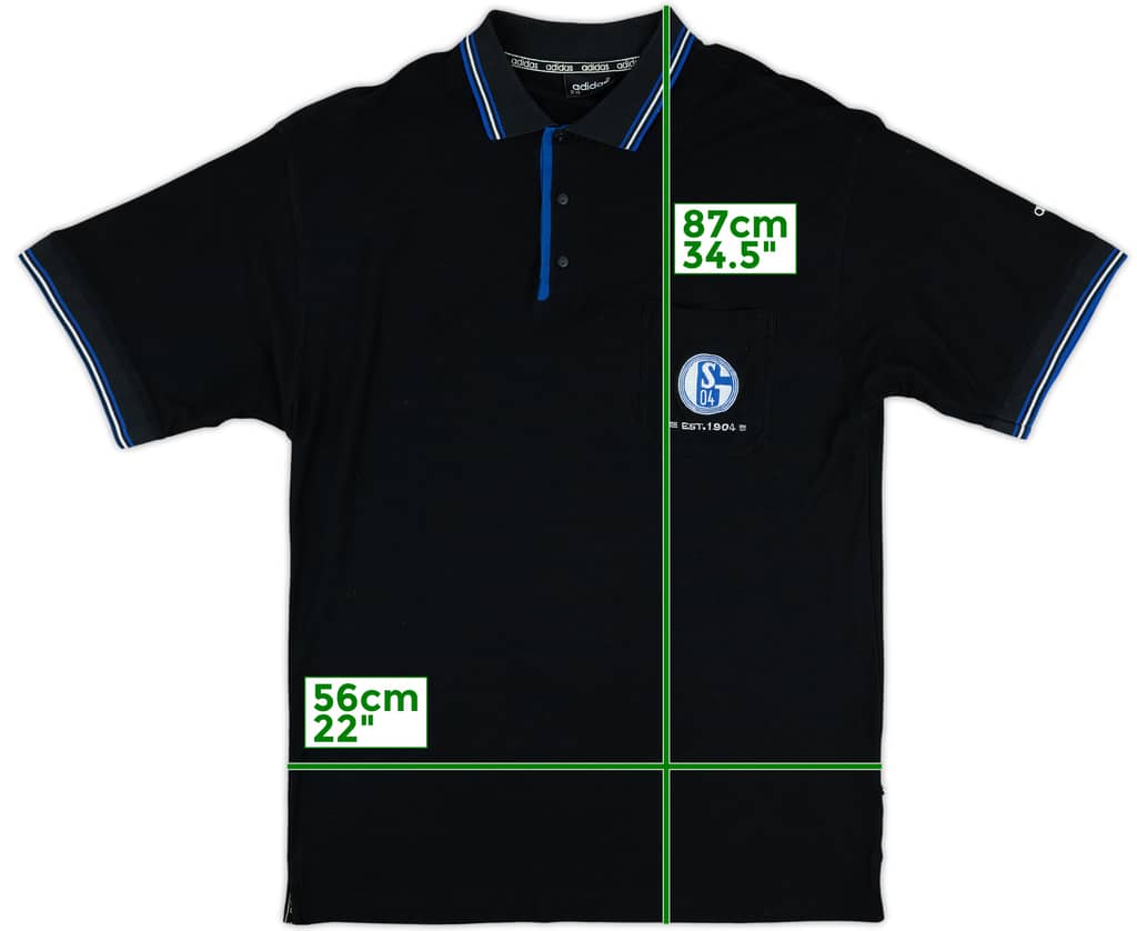 1996-97 Schalke adidas Polo Shirt - 9/10 - (XXL)