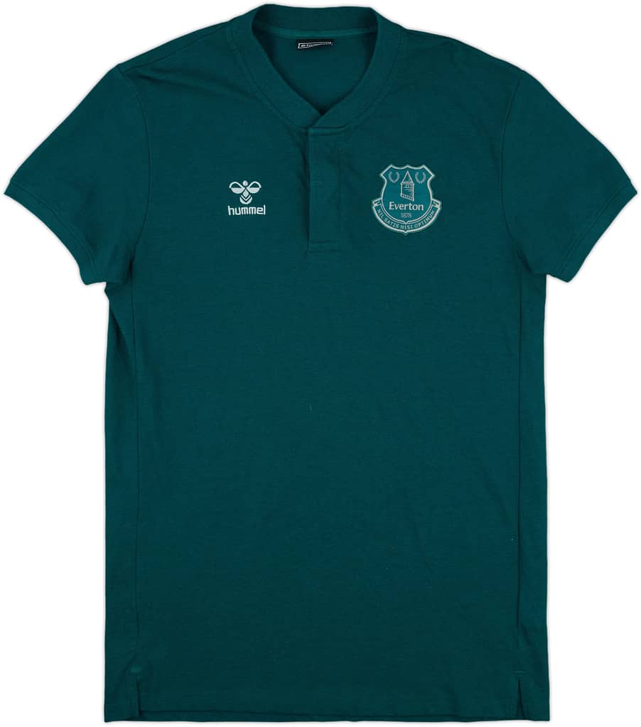 2021-22 Everton Hummel Polo Shirt - 9/10 - (L)