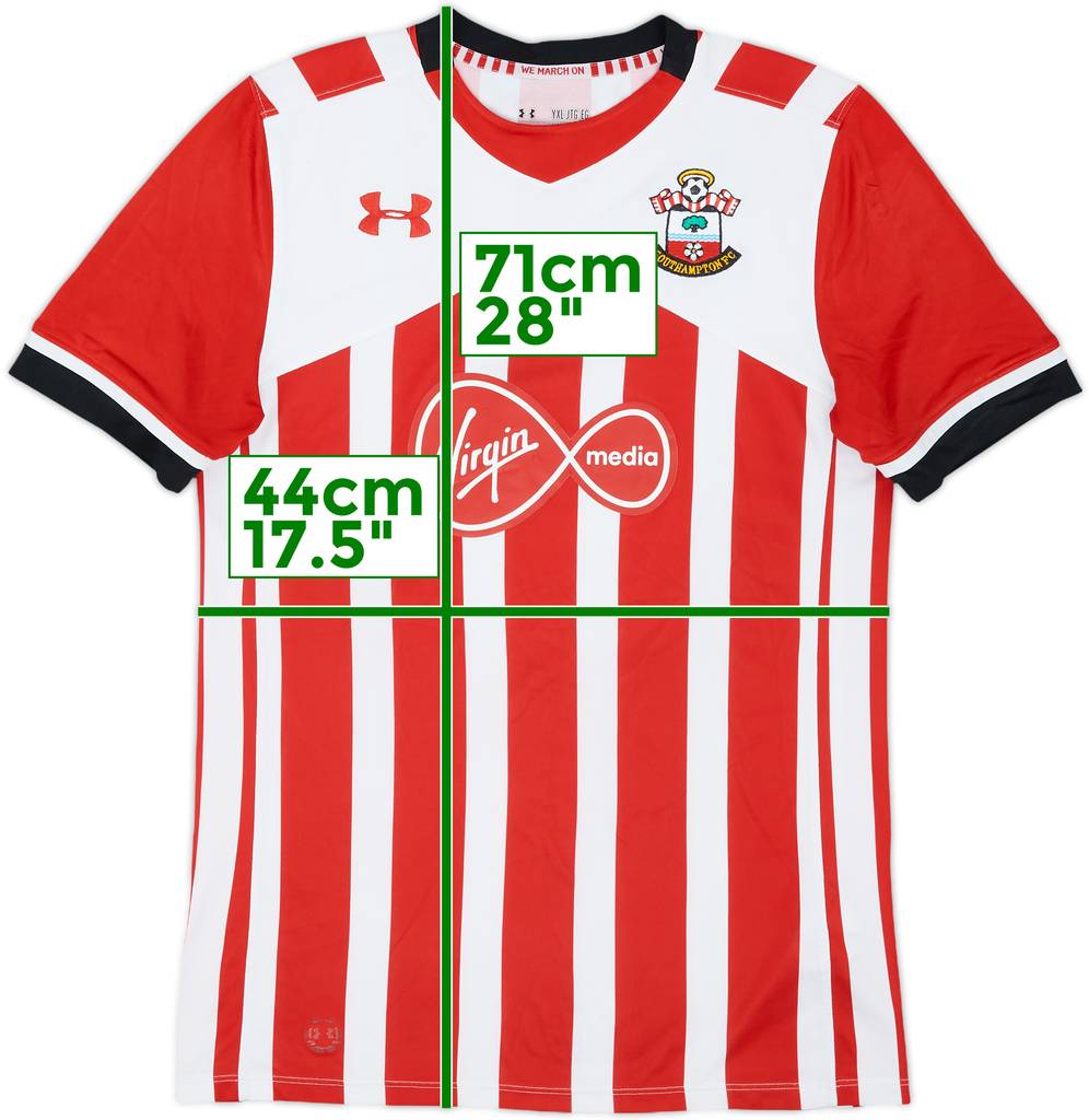 2016-17 Southampton Home Shirt - 7/10 - (XL.Boys)