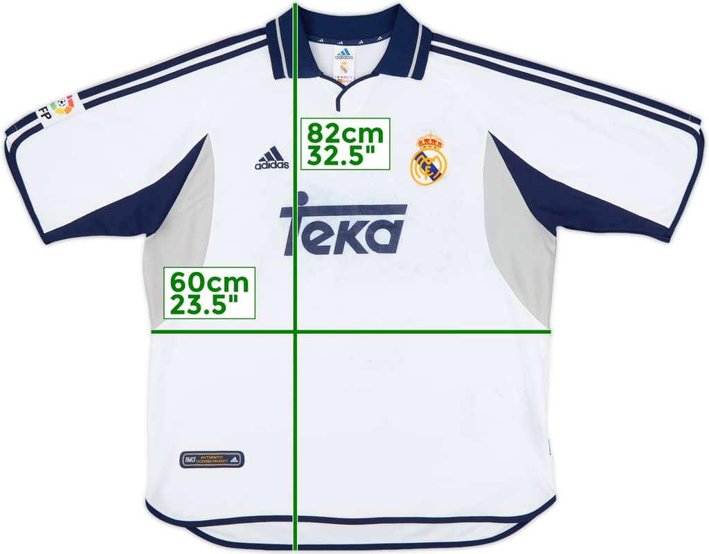 2000-01 Real Madrid Home Shirt - 3/10 - (XL)