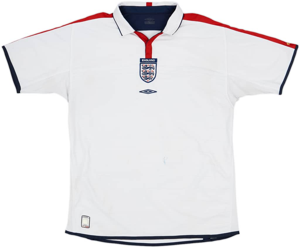 2003-05 England Home Shirt - 5/10 - (XL)
