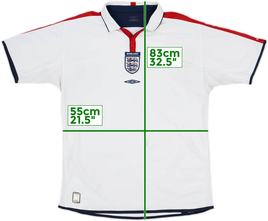 2003-05 England Home Shirt - 5/10 - (XL)