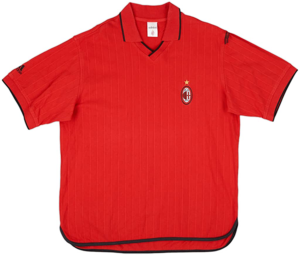 2001-02 AC Milan adidas Training Shirt - 8/10 - (L)