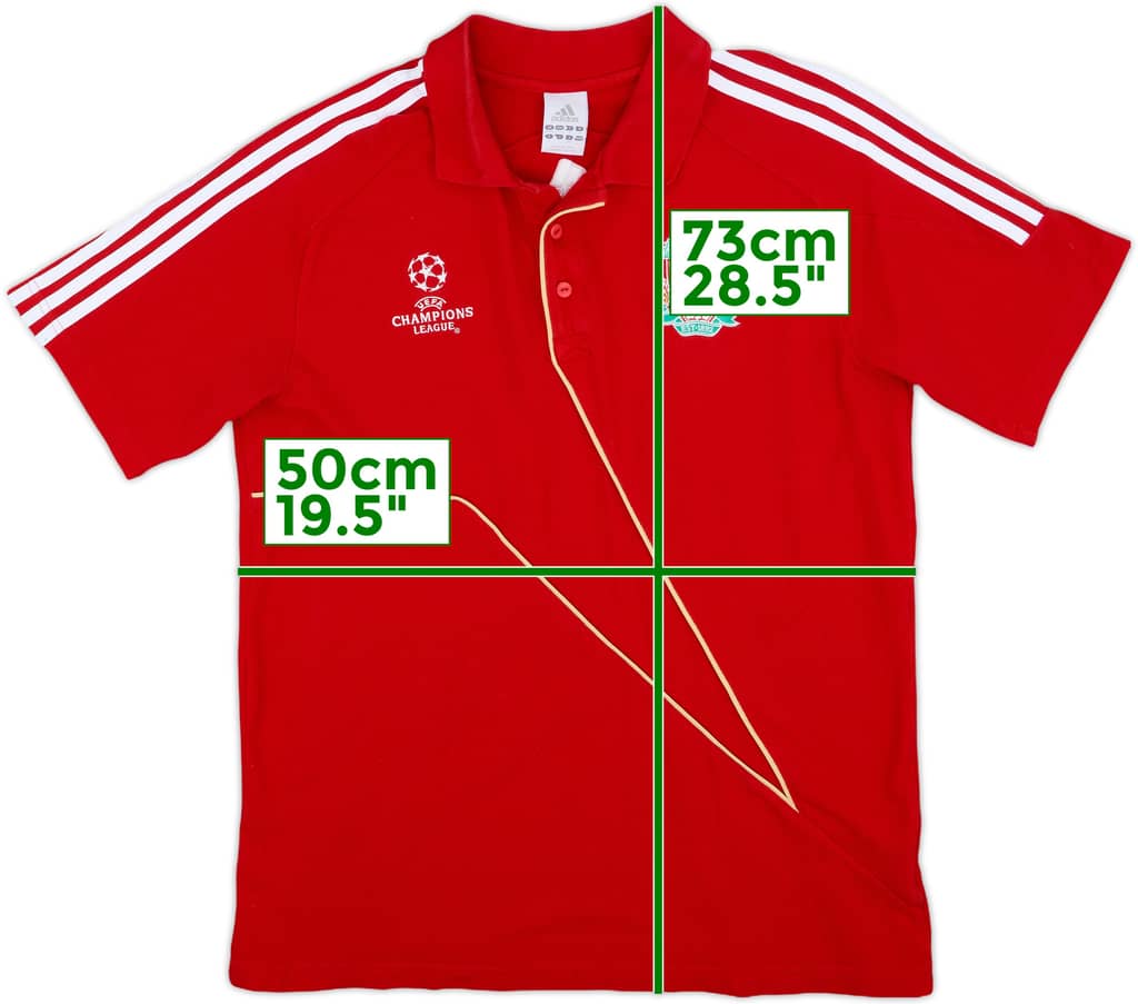 2009-10 Liverpool adidas Champions League Polo Shirt - 8/10 - (L)