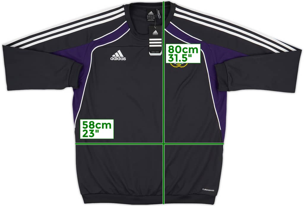 2010-11 Anderlecht adidas Sweat Top (XXL)