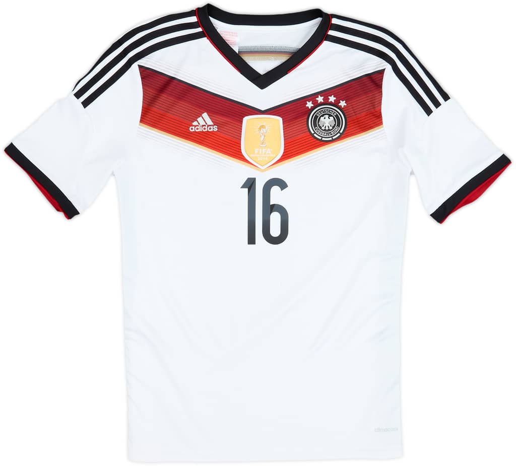 2014-15 Germany Home Shirt Lahm #16 - 6/10 - (XL.Boys)