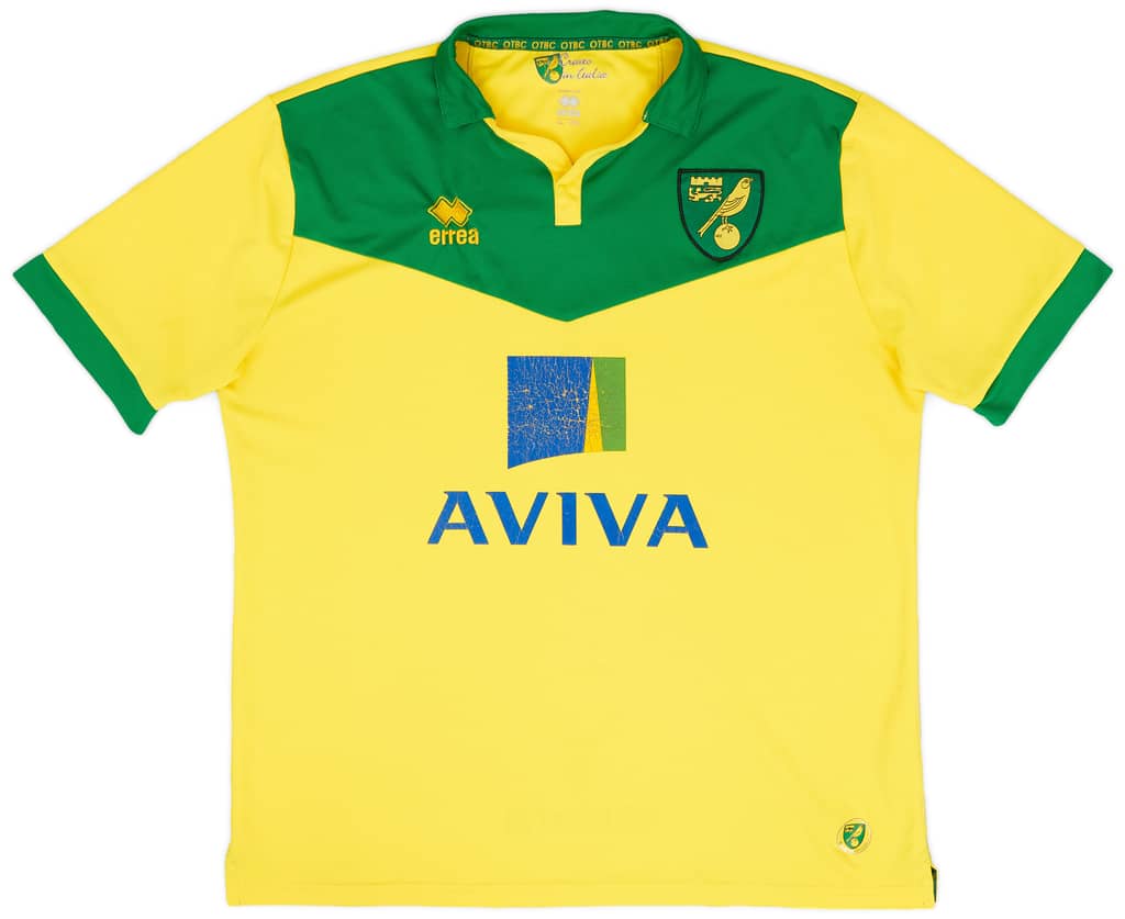 2014-15 Norwich Home Shirt - 6/10 - (XXL)