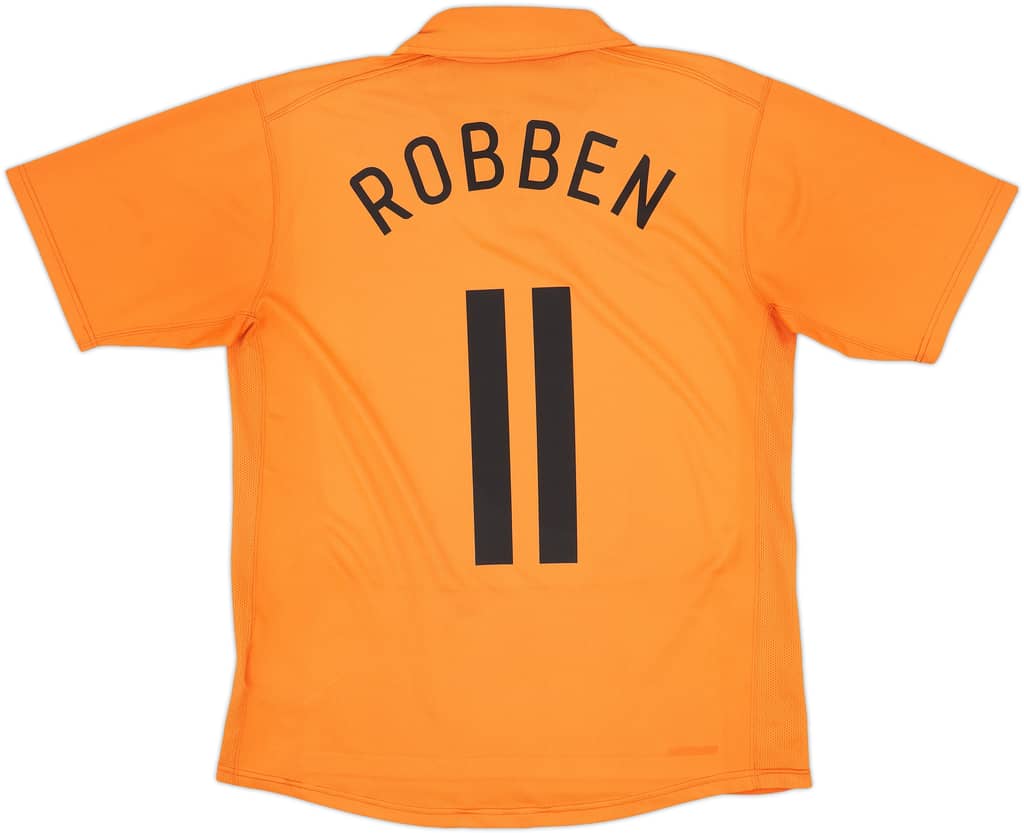 2006-08 Netherlands Home Shirt Robben #11 - 6/10 - (M)