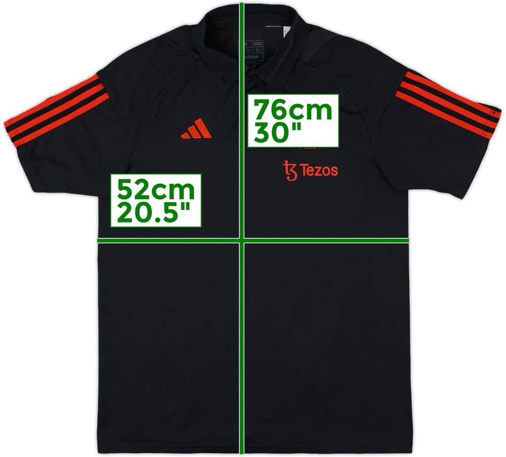 2023-24 Manchester United adidas Polo Shirt - 9/10 - (M)