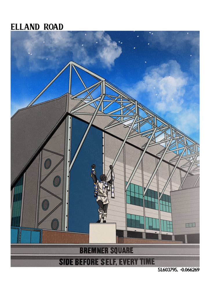 Elland Road A3 Print/Poster