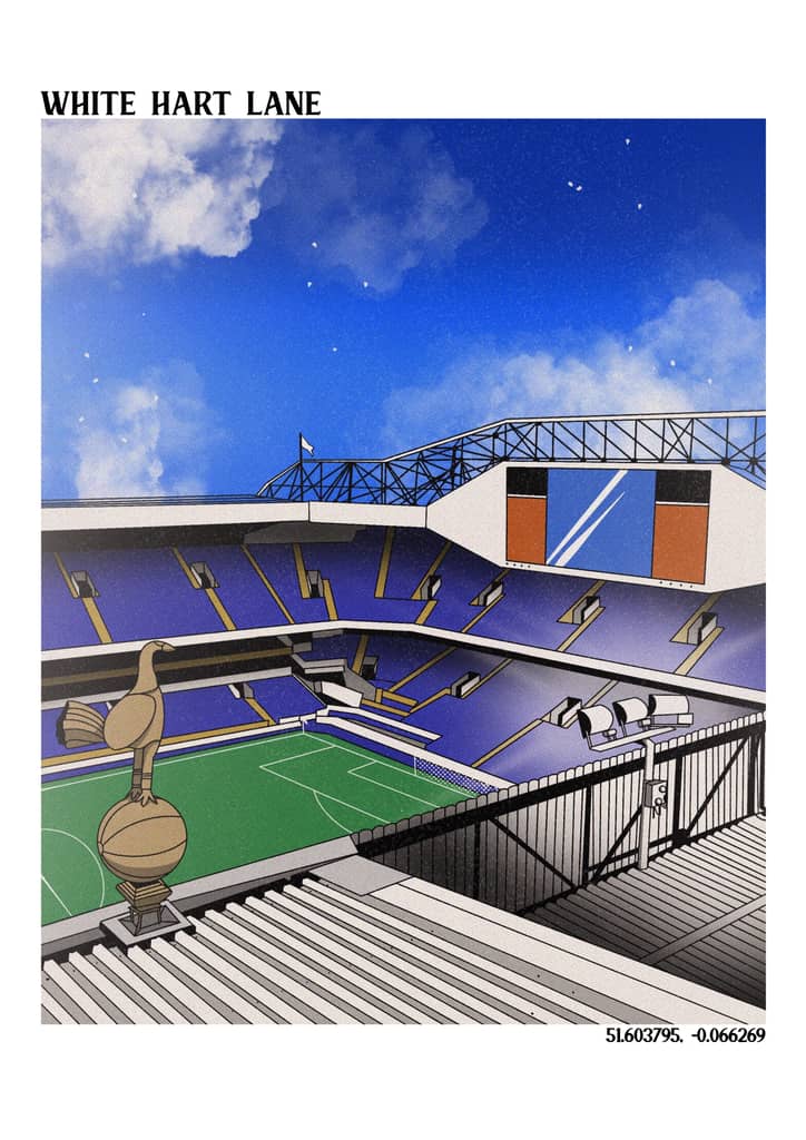 White Hart Lane A3 Print/Poster