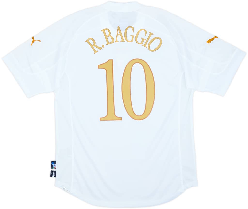 2004-06 Italy Away Shirt R. Baggio #10