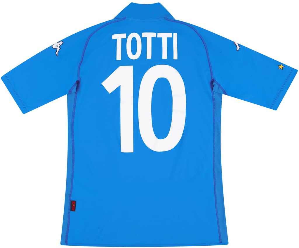 2002 Italy Home Shirt Totti #10
