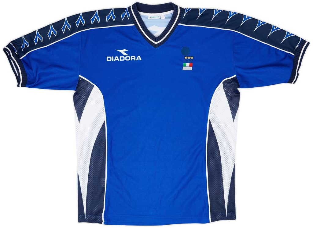1999-00 Italy FIGC Diadora Training Shirt - 8/10 - (XL)